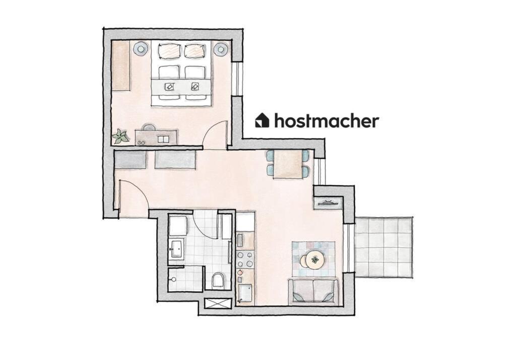 Apartament Hm • Sleek 1br With Balcony Wiedeń